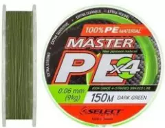 Шнур Select Master 150м 0.18 темно зеленый
