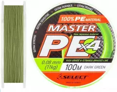 Шнур Select Master PE Dark Green 100m 0.24mm