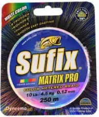 Шнур Sufix Matrix Pro 250м 0.16мм 20Lb Multi Color