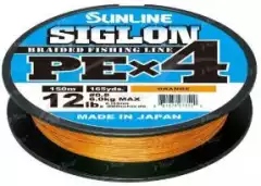 Шнур Sunline Siglon PE x4 50lb оранжевый 300m