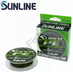 Шнур SunLine SuperPE т.зеленый 15LB (0,205мм 150м) *