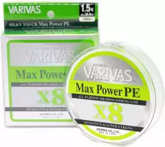 Шнур Varivas MAX Power PE X8 Lime Green 150M #1.5