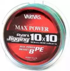 Шнур Varivas New Avani Jigging PE X8 Multicolor 10*10m 200m #0.8 max 16.7lb