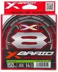 Шнур X-Braid Braid Cord x8 Chartreuse 150м #0.8 max 16lb