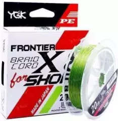 Шнур YGK Frontier Braid Cord x8 150м зеленый #1.0 16lb
