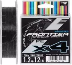Шнур YGK Frontier X4 Assorted Single Color 100m #0.8/8lb