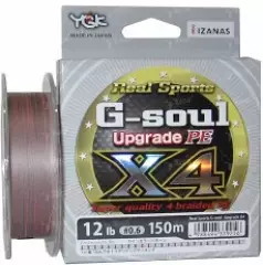 Шнур YGK G-Soul x4 Upgrade PE 150м #0.8 max 14lb