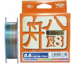 Шнур YGK Veragass PE x8 #1.2 max 25lb 150м