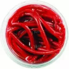 Силикон Berkley Gulp Mini Earthworm Red Червь красный 42шт