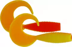 Силикон Kinetic Curlypup 5.1cm 2g Yellow/Orange (10шт) Garlic