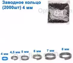 Техническая упаковка Заводное кольцо 4мм (2000шт)