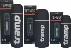 Термос Tramp Soft Touch Серый 1.0L